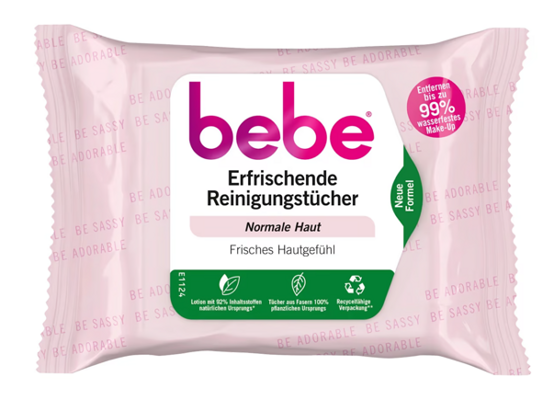 Bebe erfrischende Reinigungstücher 25 Stk