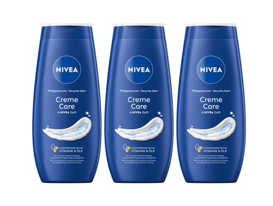 Nivea Pflegedusche 3 in1 Creme Care Nivea Duft 3x250ml
