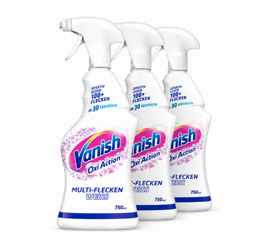 Vanish Oxi Action White ohne chlor 3x750ml