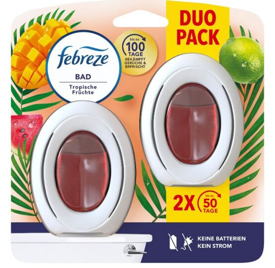 Febreze Bad Lufterfr. Trop. Früchte Duo  2x7,5ml