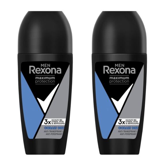 Rexona Men Anti-Transpirant Roll-on Cobalt Dry 2x50ml