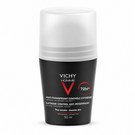 Vichy Homme Deo Roll On  Anti-Trace 72h 50ml