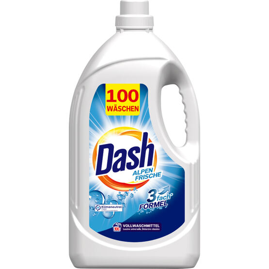 Dash Vollwaschmittel Alpen Frische 4.5L 100WL