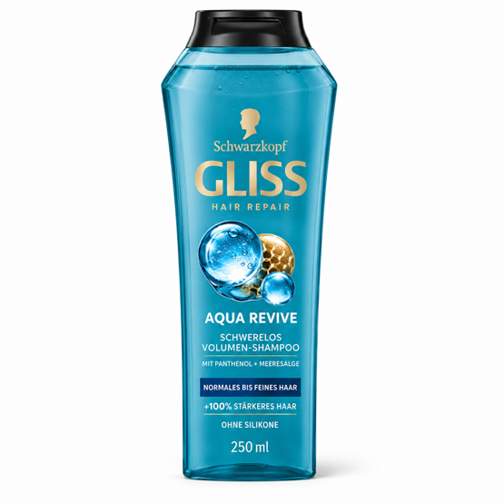 Gliss Kur Shampoo Aqua Revive Schwerelos Volumen 250ml