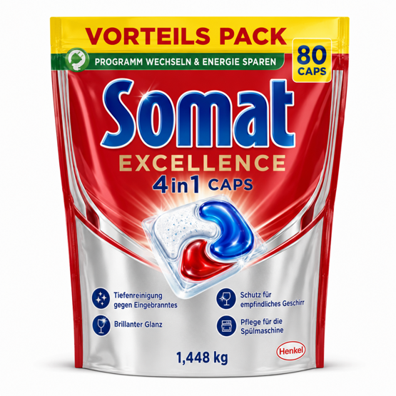 Somat Spülmaschinen Caps Excellence 4 in1 80Stk.