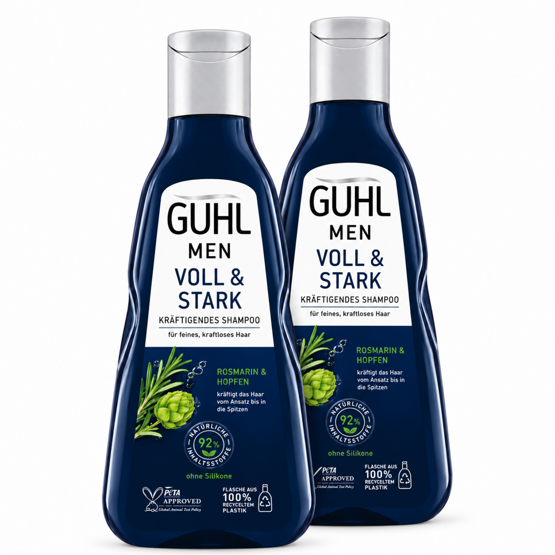 Guhl Men Shampoo Voll & Stark mit Rosmarin & Hopfen 2x250ml