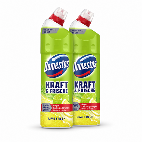 Domestos WC-Gel Kraft&Frische Lime Fresh 2x750ml