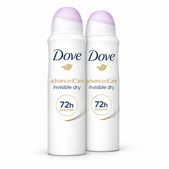 Dove Anti-Transpirant Spray invisible dry advanced Care 2x150ml
