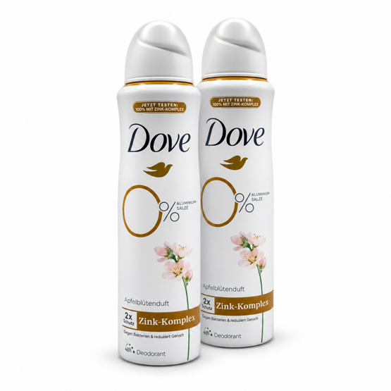Dove Deodorant Spray Zink-Komplex Apfelblütenduft 2x150ml