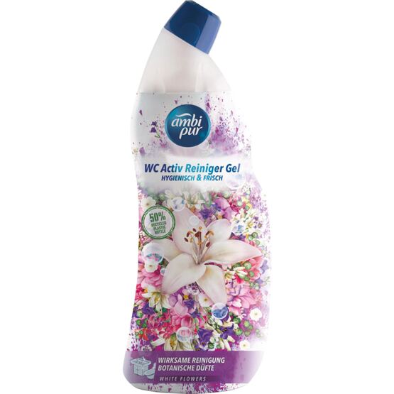 Ambi Pur WC Aktiv Gel White Flowers 750ml