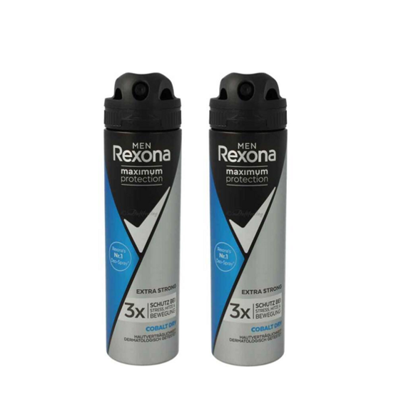Rexona Men Anti-Transpirant Spray Cobalt dry Maximum Protection extra strong 2x150ml