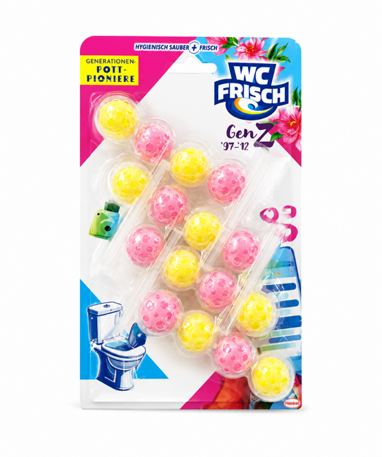 WC Frisch WC Stein Kraft Aktiv GenZ 4x50g
