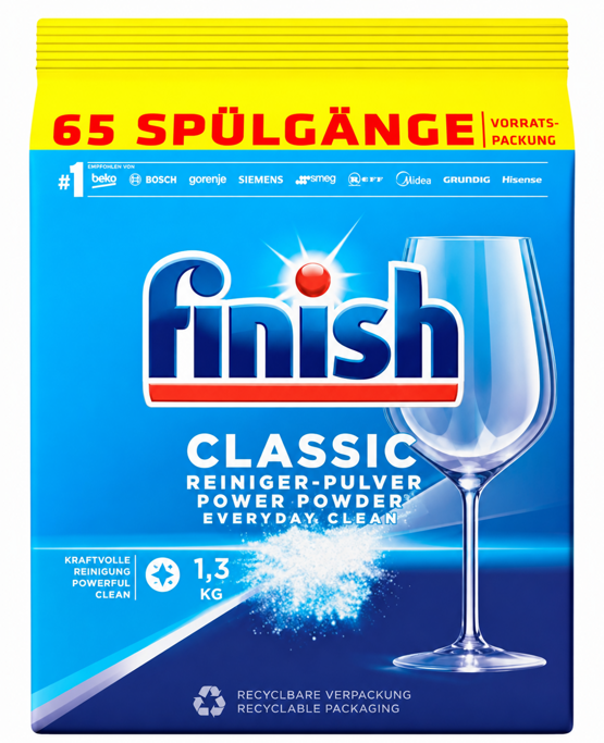 finish Spülmaschinen Pulver Classic 65 Spülgänge