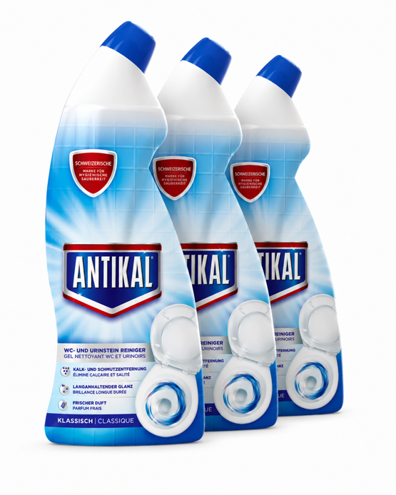 Antikal WC und Urinstein Reiniger Klassisch 3x750ml