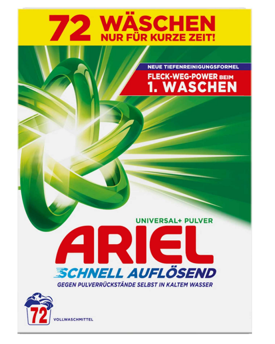 Ariel Washing Powder  Universal+ 72WL