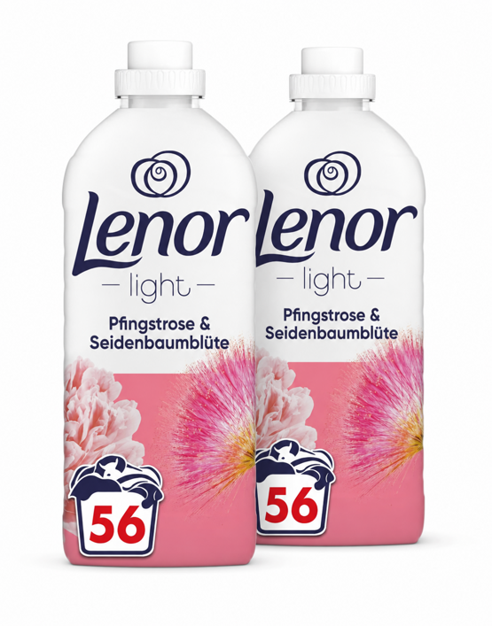 Lenor Seidenbaumblüte & Pfingstrose Flasche 2x56WL