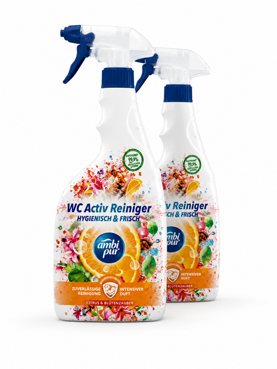 Ambi Pur WC Aktiv Spray Citrus&Waterlilly 2x750ml