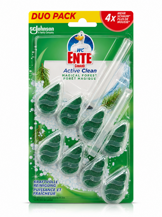 WC-Ente WC Block Active Clean Magical Forest  2x38g
