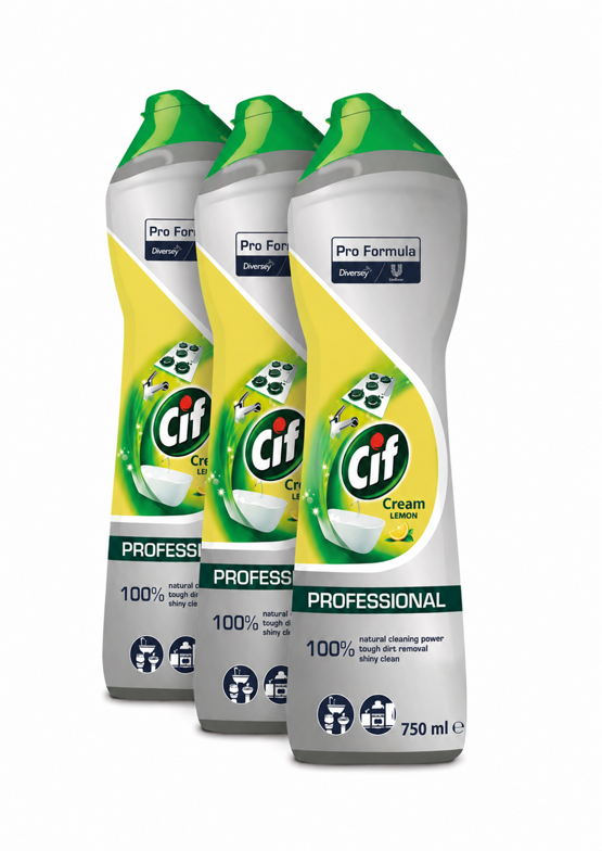 Cif Scheuermilch Professional Cream Lemon 3x750ml