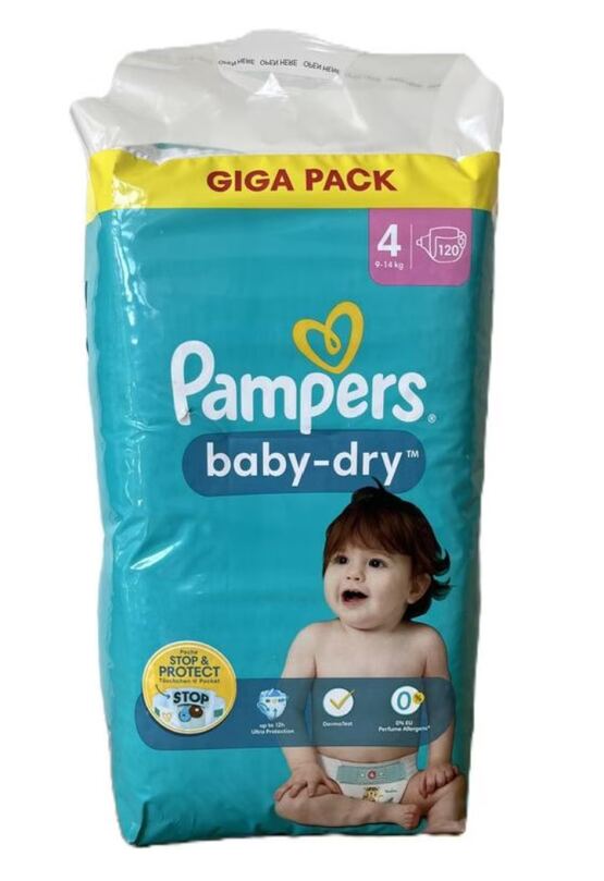 Pampers Baby Dry Gr.4 Maxi 9-14kg Giga  Pack