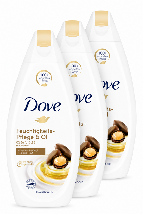 Dove Pflegedusche Feuchtigkeitspflege Öl 3x250ml