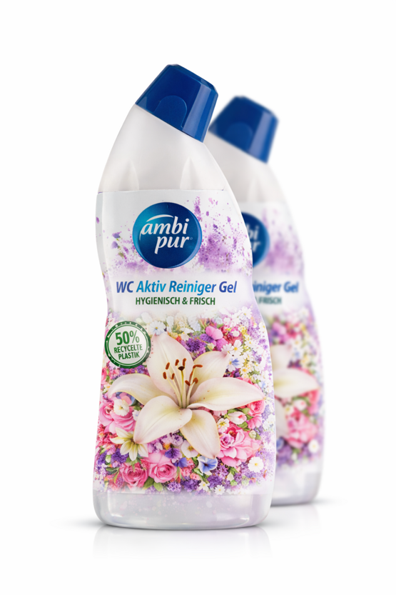 Ambi Pur WC Aktiv Gel White Flowers 2x750ml