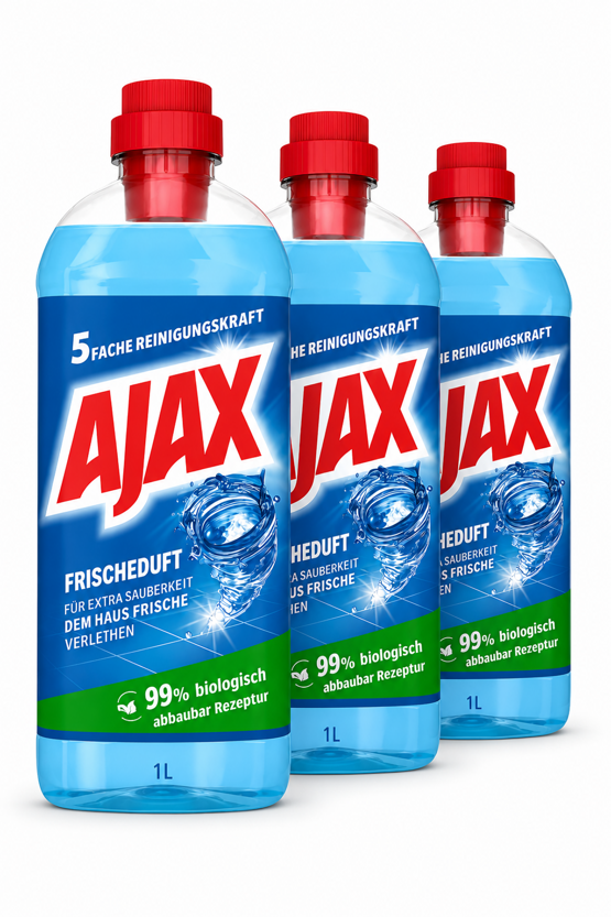 AJAX Allzweckreiniger reine Frische 3x1L