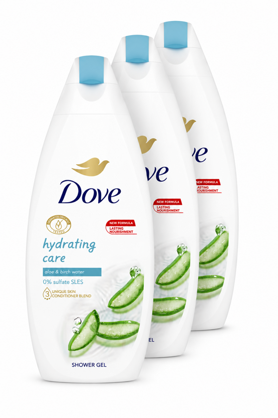 Dove Pflegedusche Hydra Pflege Aloe Birkenwasser 3x250ml