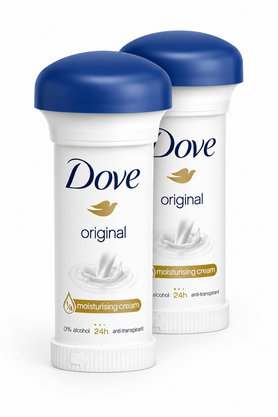Dove original moisturising cream 2x150ml