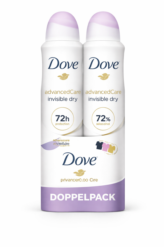 Dove Anti-Transpirant Spray invisible dry advanced Care 2x150ml