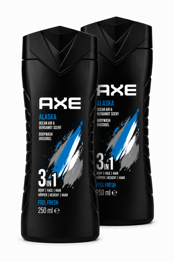 Axe Bodywash Duschgel Alaska 3 in1 2x250ml