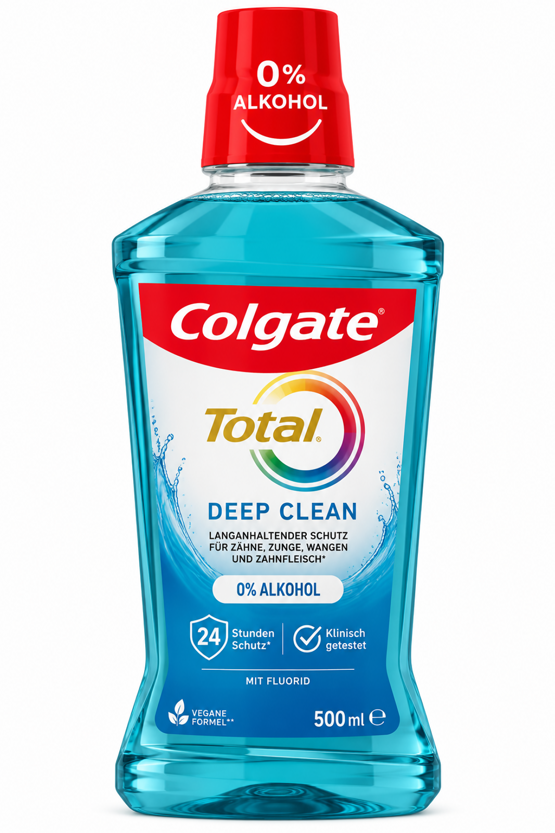 Colgate Mundspülung Total Deep Clean 0% AlKohol 500ml