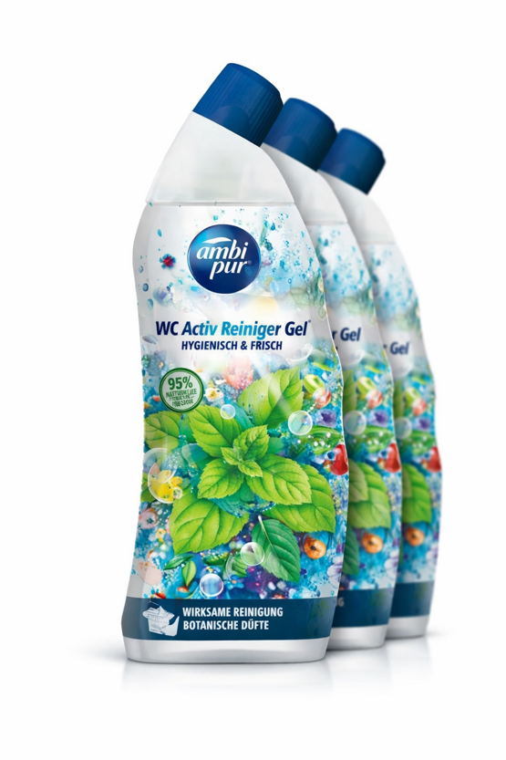 Ambi Pur WC Aktiv Gel Mint & Jasmine 3x750ml